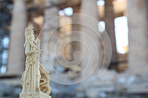 Athena in front of Parthenon photo